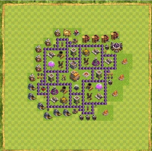 Best Top Design  Base COC TH 7