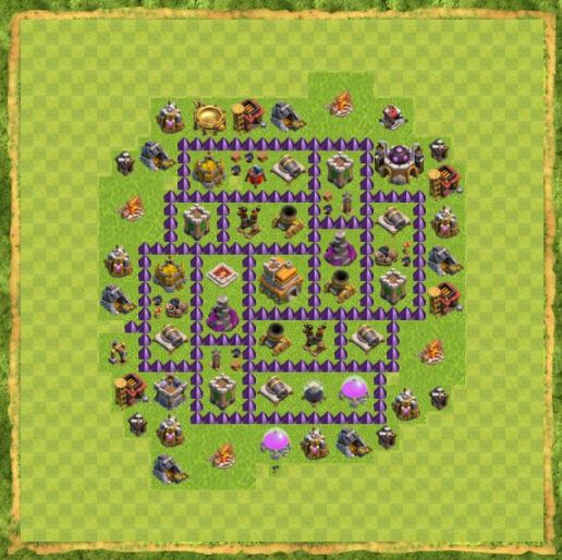 Best Top Design  Base COC TH 7