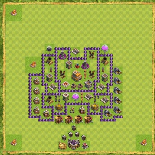 Best Top Design  Base COC TH 7
