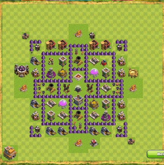 Best Top Design  Base COC TH 7