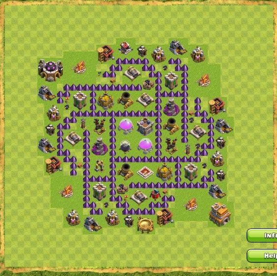 Best Top Design  Base COC TH 7