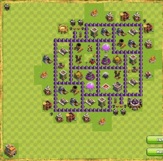 Best Top Design  Base COC TH 7
