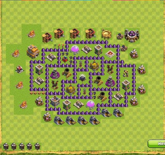 Best Top Design  Base COC TH 7