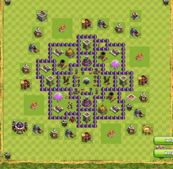 Best Top Design  Base COC TH 7