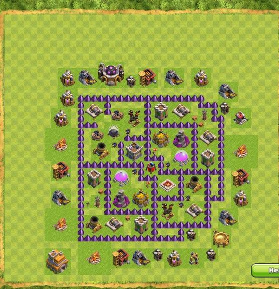 Best Top Design  Base COC TH 7