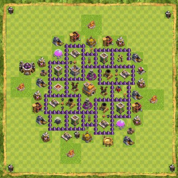 Best Top Design  Base COC TH 7