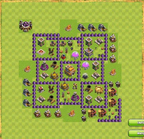Best Top Design  Base COC TH 7