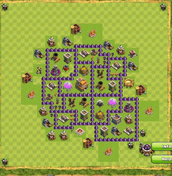 Best Top Design  Base COC TH 7