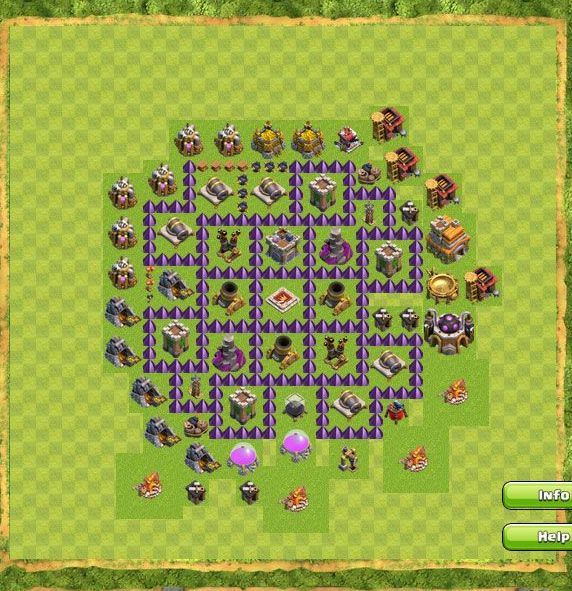 Best Top Design  Base COC TH 7