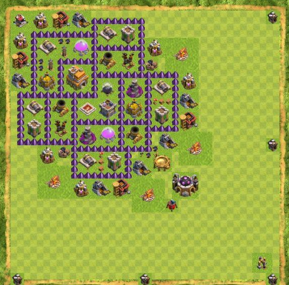 Best Top Design  Base COC TH 7