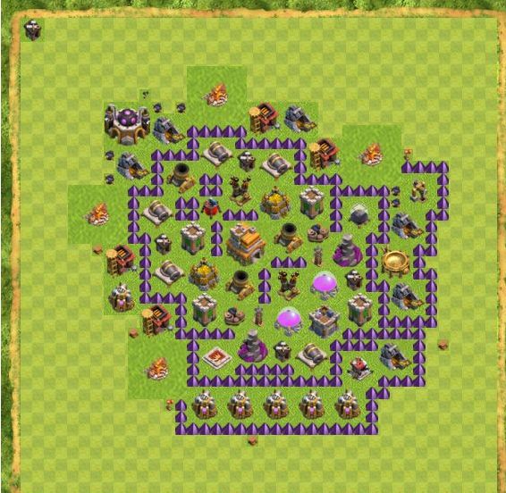 Best Top Design  Base COC TH 7