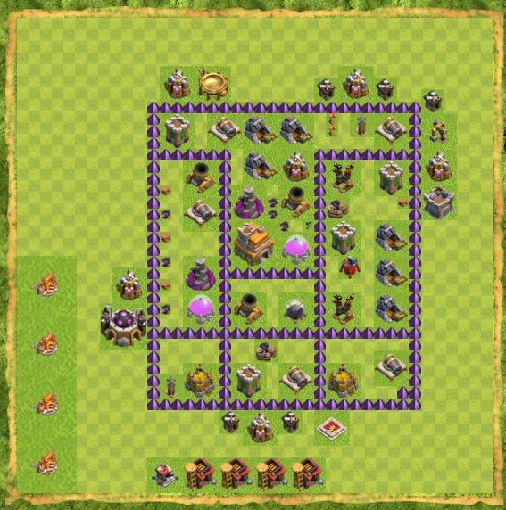 Best Top Design  Base COC TH 7