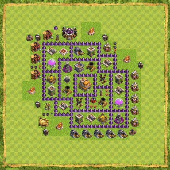 Best Top Design  Base COC TH 7
