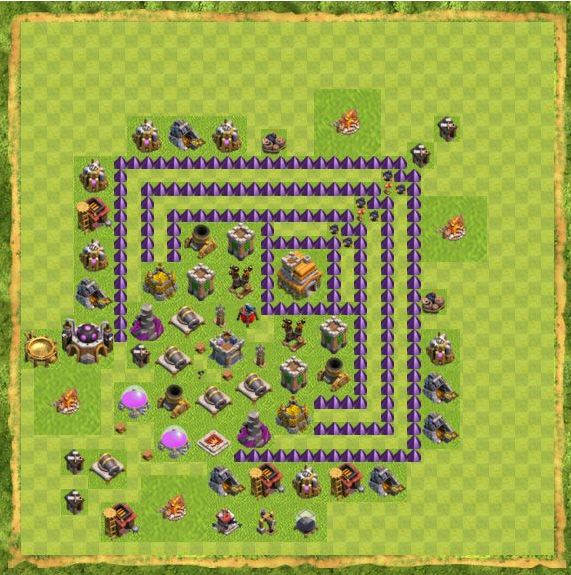Best Top Design  Base COC TH 7