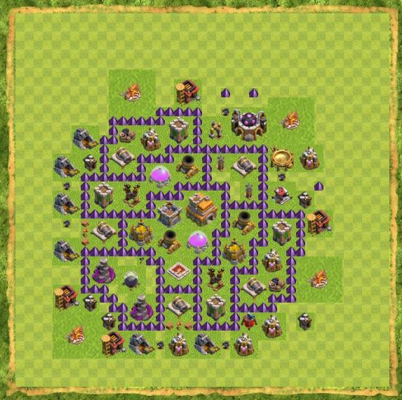 Best Top Design  Base COC TH 7