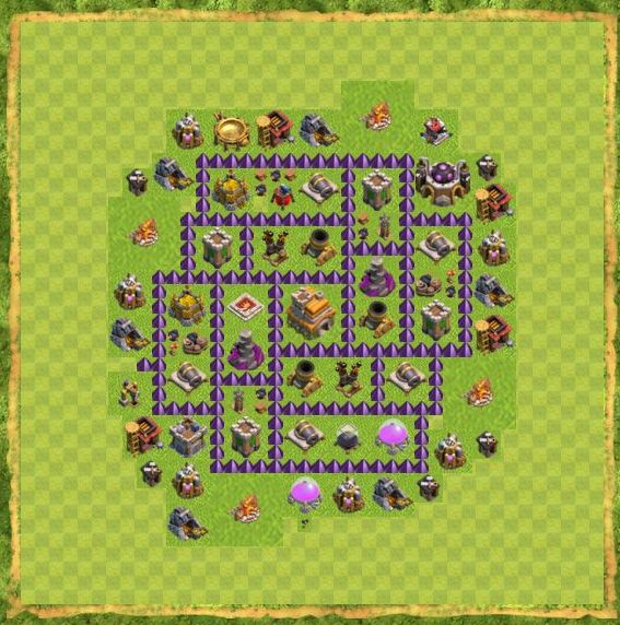 Best Top Design  Base COC TH 7