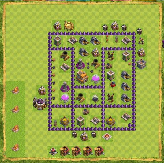 Best Top Design  Base COC TH 7
