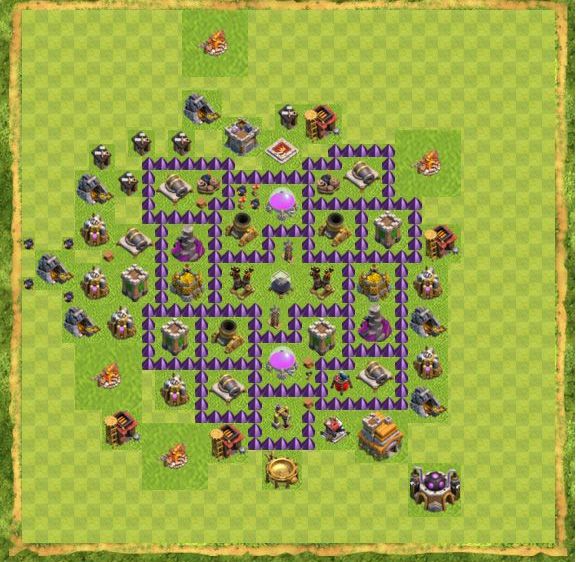 Best Top Design  Base COC TH 7