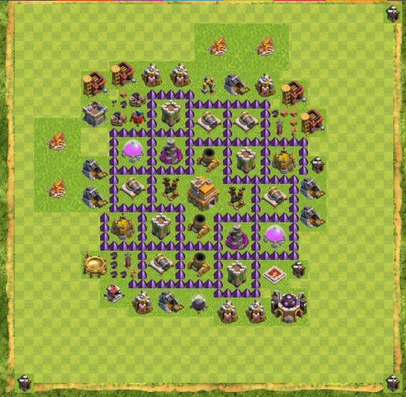 Best Top Design  Base COC TH 7