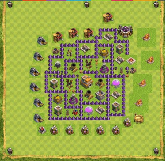 Best Top Design  Base COC TH 7