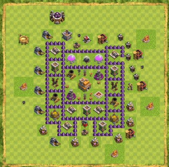 Best Top Design  Base COC TH 7