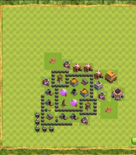 Best Top Design  Base COC TH 4