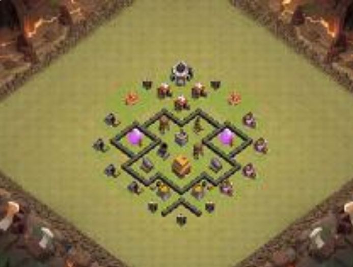Best Top Design  Base COC TH 4