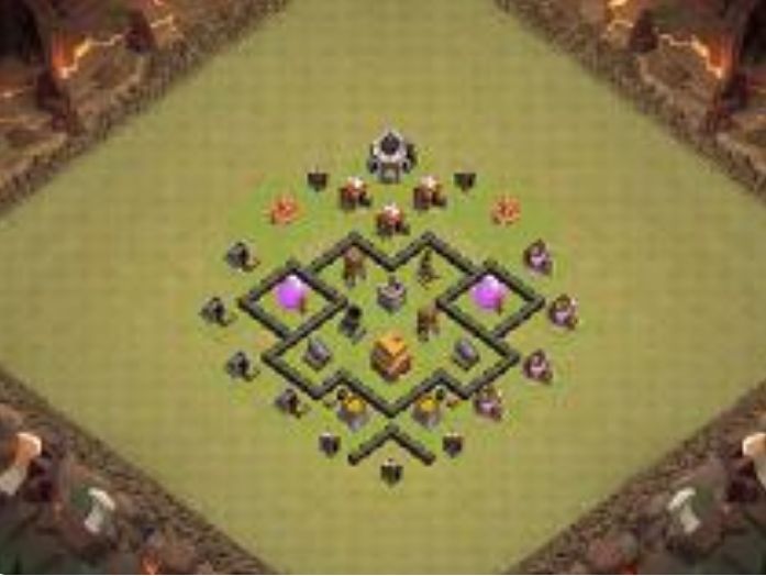 Best Top Design  Base COC TH 4