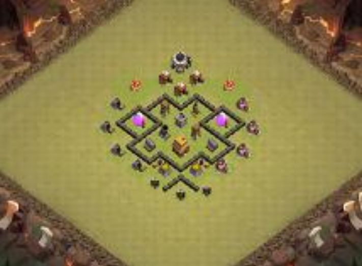 Best Top Design  Base COC TH 4