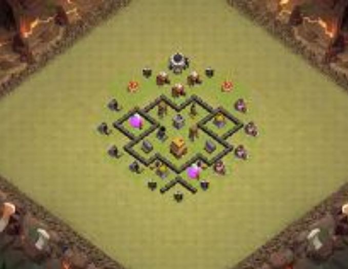 Best Top Design  Base COC TH 4