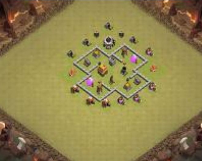 Best Top Design  Base COC TH 4