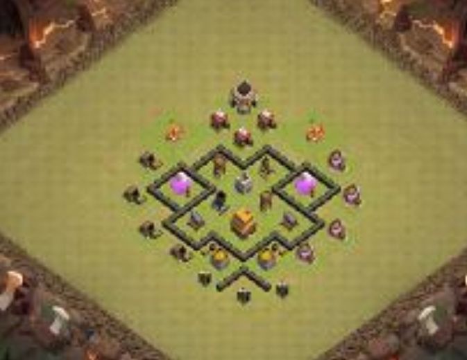 Best Top Design  Base COC TH 4