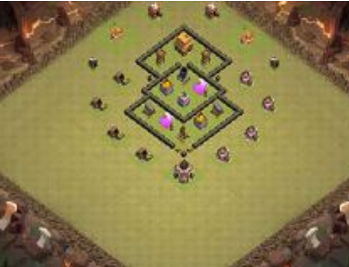 Best Top Design  Base COC TH 4