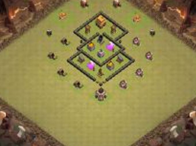 Best Top Design  Base COC TH 4