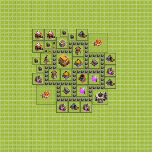 Best Top Design  Base COC TH 4