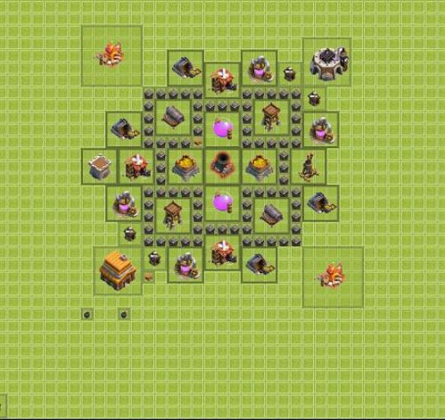 Best Top Design  Base COC TH 4