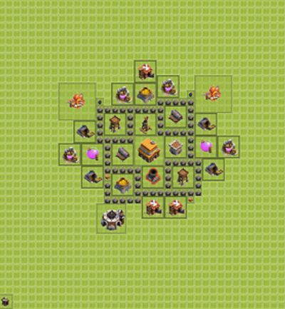 Best Top Design  Base COC TH 4