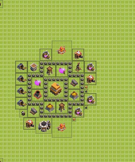 Best Top Design  Base COC TH 4