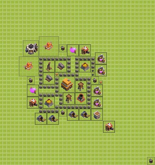 Best Top Design  Base COC TH 4