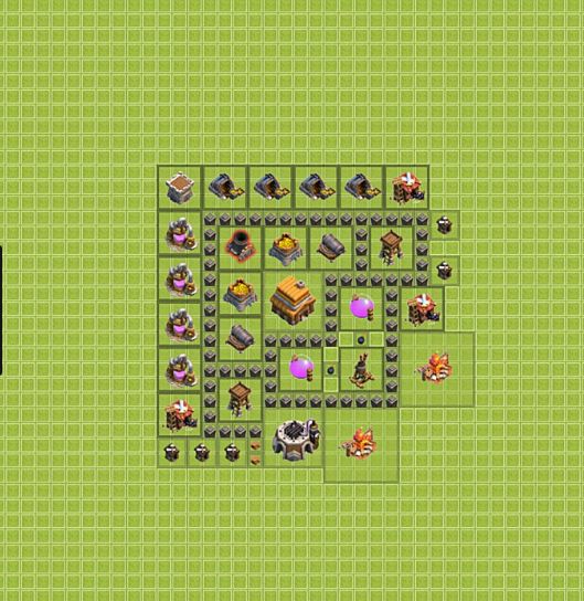 Best Top Design  Base COC TH 4