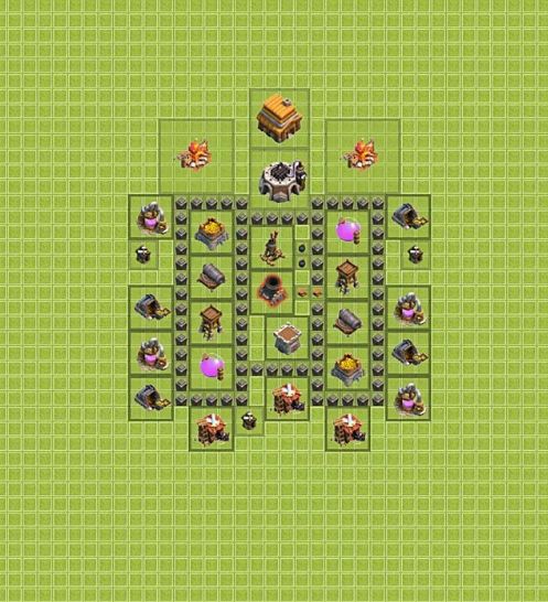 Best Top Design  Base COC TH 4