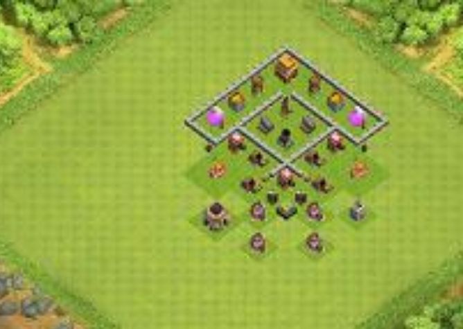 Best Top Design  Base COC TH 4