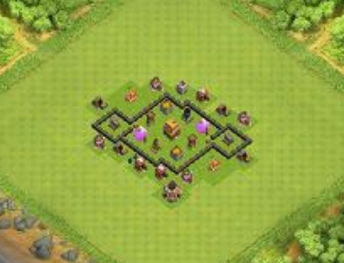 Best Top Design  Base COC TH 4