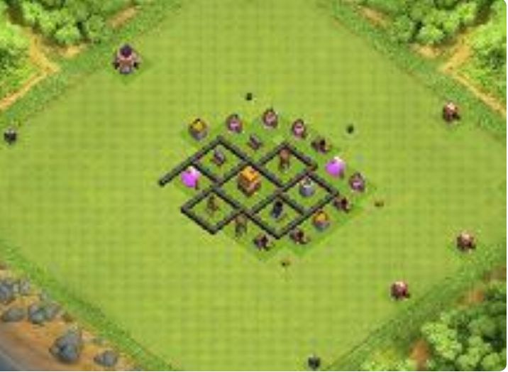 Best Top Design  Base COC TH 4