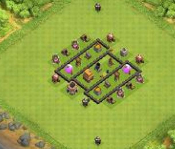Best Top Design  Base COC TH 4