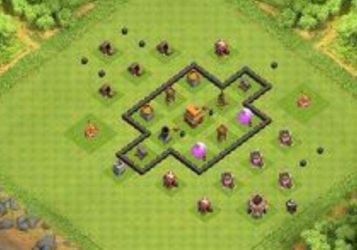 Best Top Design  Base COC TH 4