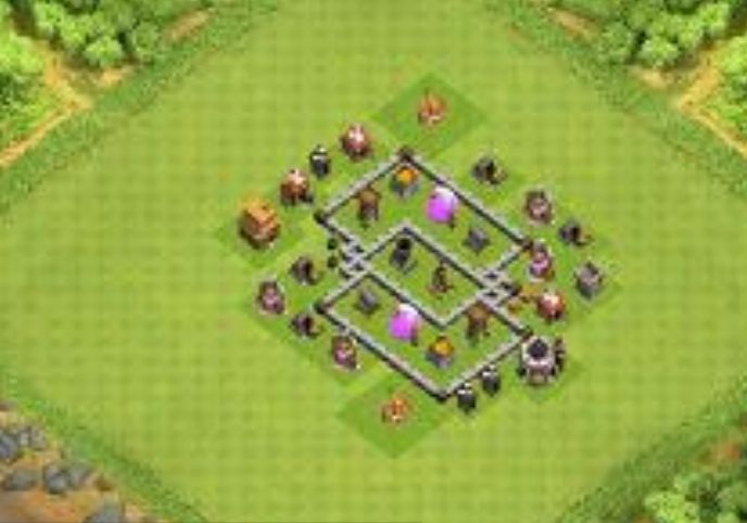 Best Top Design  Base COC TH 4