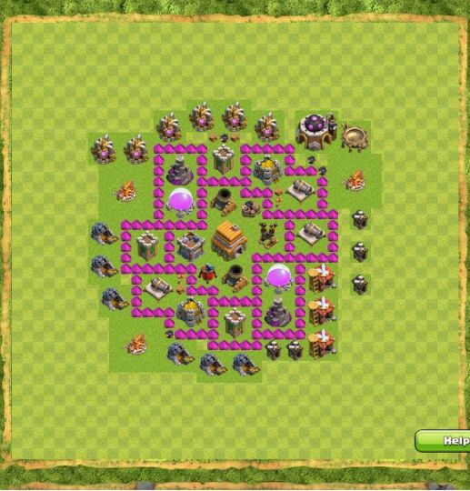 Best Top Design  Base COC TH 6