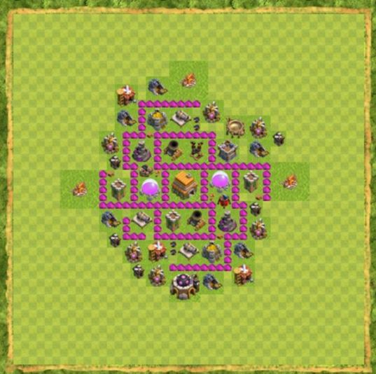 Best Top Design  Base COC TH 6