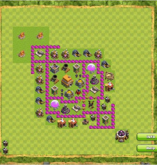 Best Top Design  Base COC TH 6